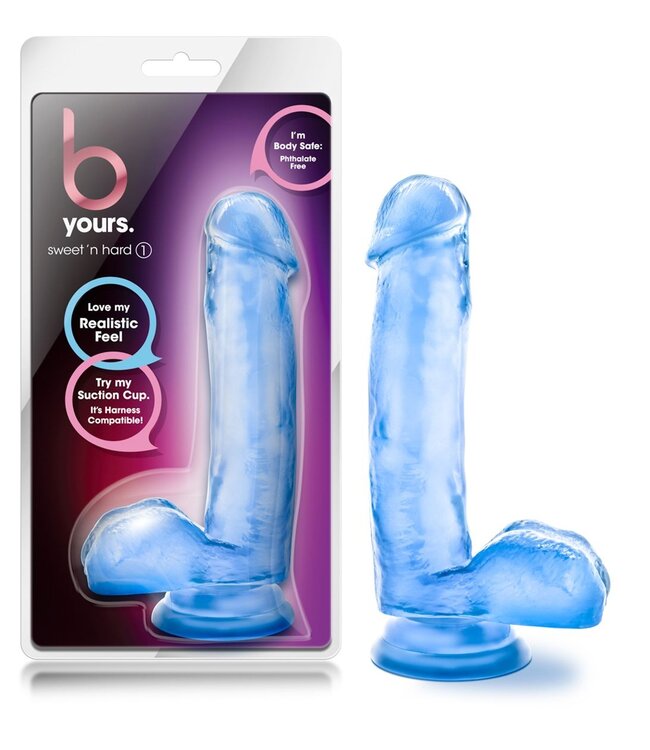 B Yours B Yours Sweet 'N Hard Realistische Dildo - Blauw