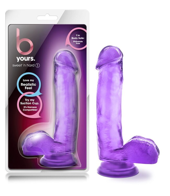 B Yours B Yours Sweet 'N Hard Realistische Dildo - Paars