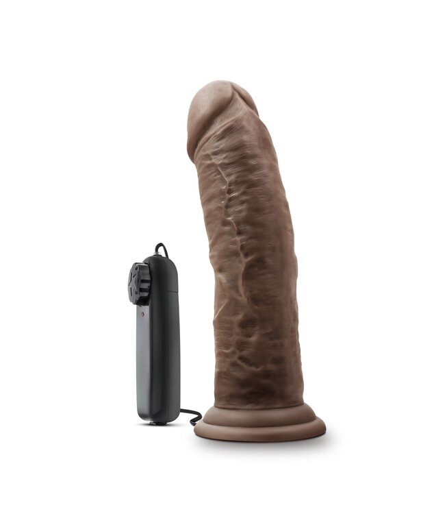 Dr Skin Dr. Skin - Dr. Joe Vibrator Met Zuignap 20 cm - Chocolate