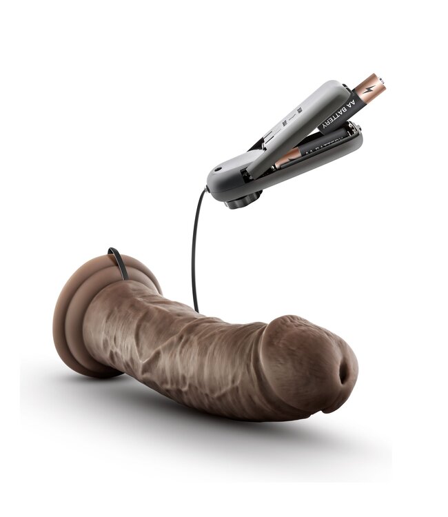 Dr Skin Dr. Skin - Dr. Joe Vibrator Met Zuignap 20 cm - Chocolate