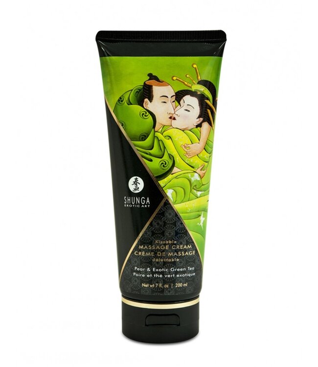 Rimba Shunga - Eetbare Massage Crème - Pear & Exotic Green Tea - 200 ml