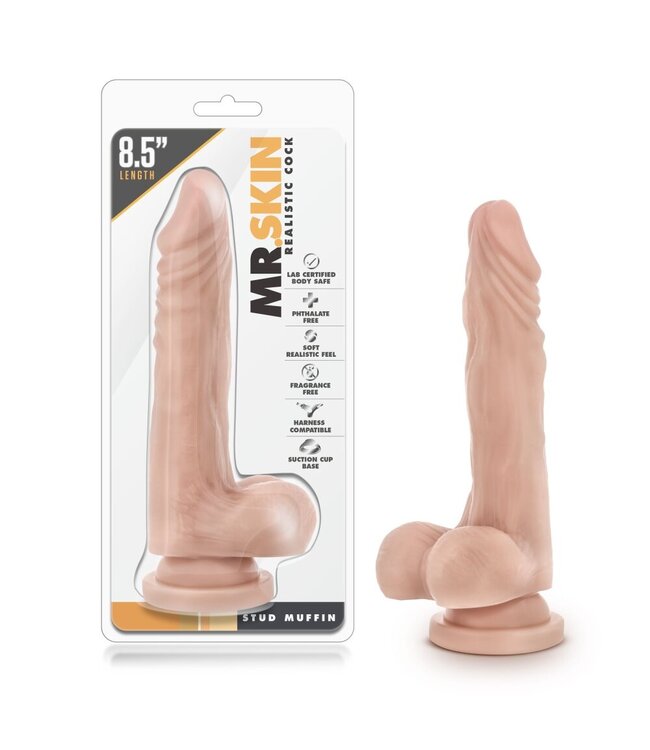Dr Skin Dr. Skin - Realistische Dildo Met Zuignap 21 cm - Beige