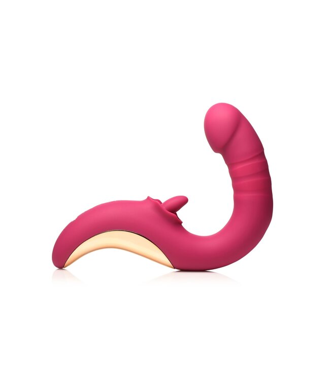 XR Brands XR Brands - Tease & Please Likkende & Stotende Vibrator - Roze