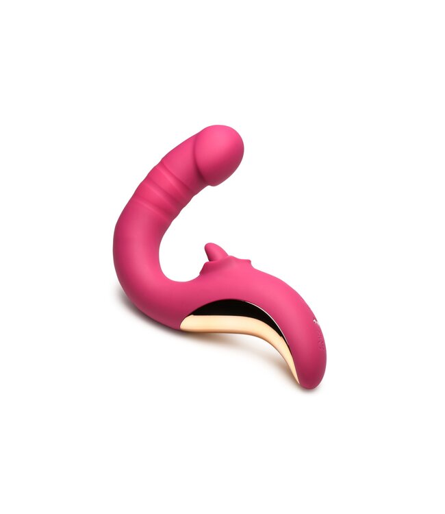 XR Brands XR Brands - Tease & Please Likkende & Stotende Vibrator - Roze