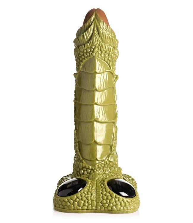 XR Brands XR Brands - Reusachtig Geschubd Moerasmonster Dildo - Groen