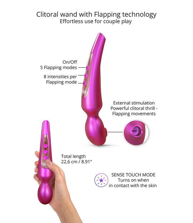 Rimba Love to Love - Pleaser - Wandvibrator - Iridescent Berry