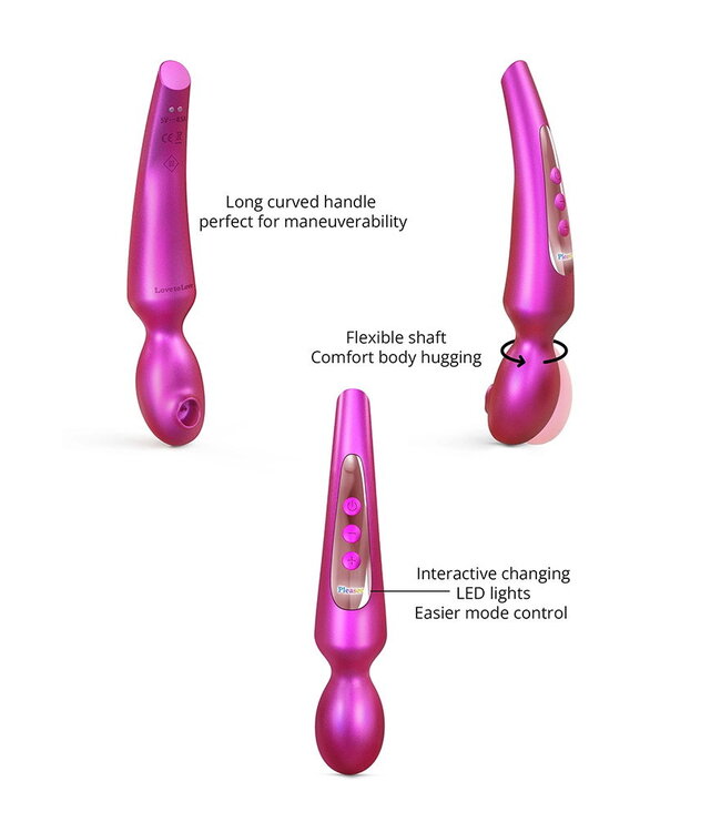 Rimba Love to Love - Pleaser - Wandvibrator - Iridescent Berry