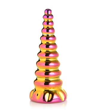 XR Brands Creature Cocks - Twilight Regenboog Glazen Dildo