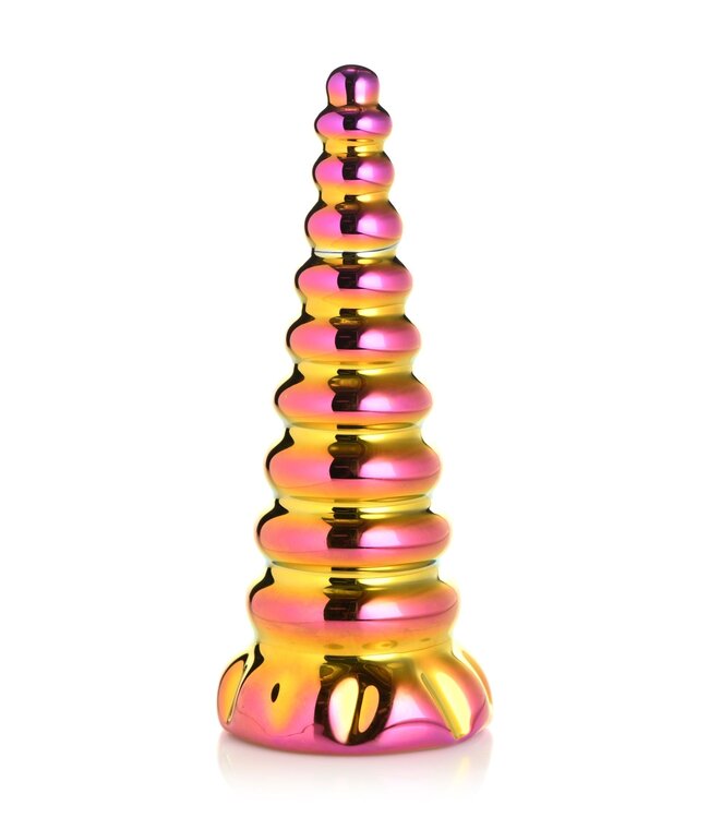 XR Brands Creature Cocks - Twilight Regenboog Glazen Dildo