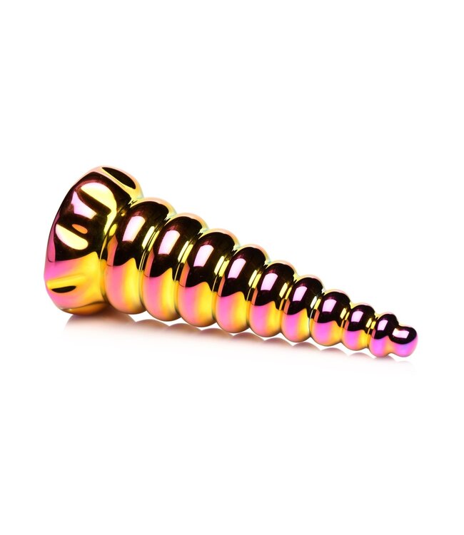 XR Brands Creature Cocks - Twilight Regenboog Glazen Dildo