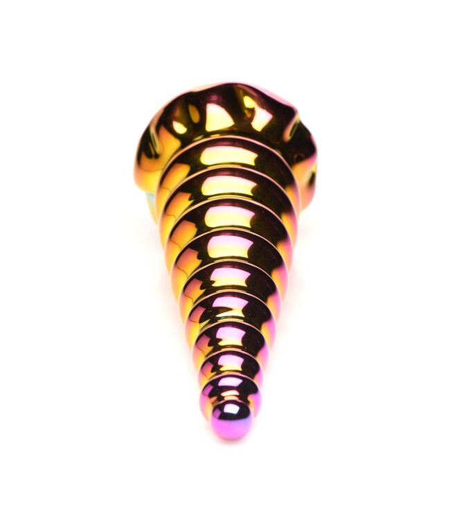 XR Brands Creature Cocks - Twilight Regenboog Glazen Dildo