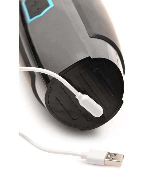 XR Brands XR Brands - Stotende en Vibrerende Masturbator - Zwart