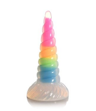 XR Brands XR Brands - Lichtgevende Regenboog Siliconen Dildo