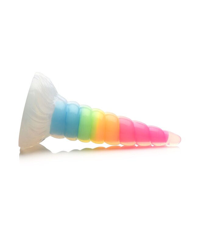 XR Brands XR Brands - Lichtgevende Regenboog Siliconen Dildo