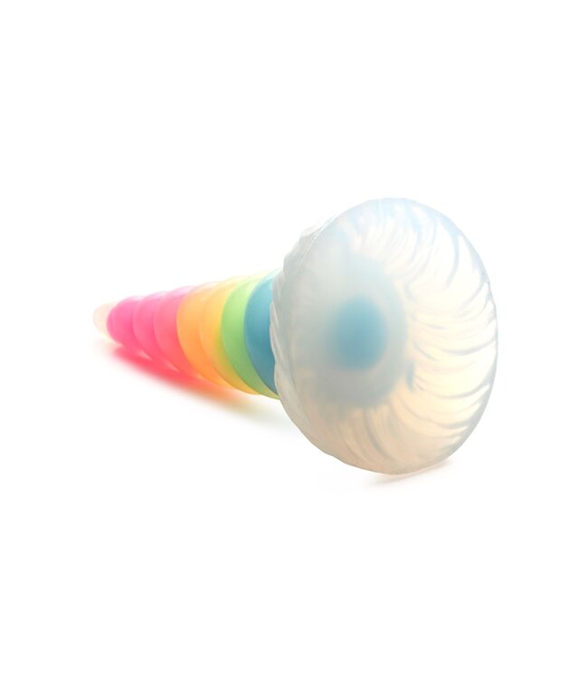 XR Brands XR Brands - Lichtgevende Regenboog Siliconen Dildo