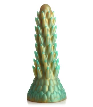 XR Brands Stegosaurus Spiky Reptiel Dildo - Groen