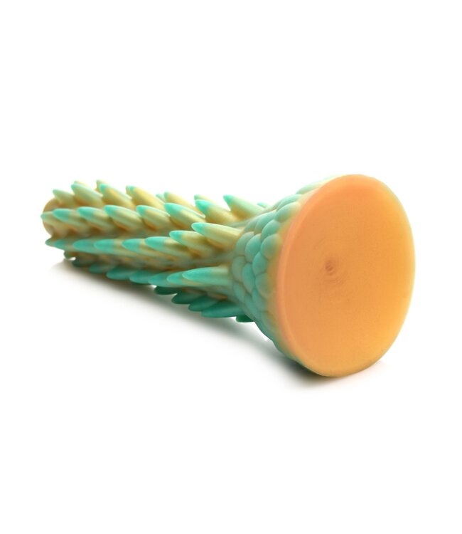 XR Brands Stegosaurus Spiky Reptiel Dildo - Groen