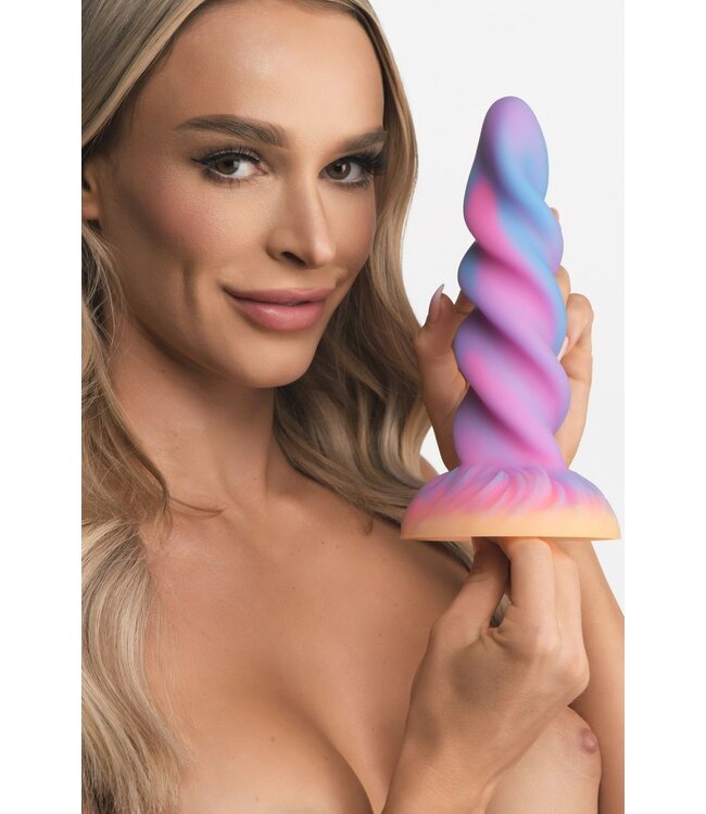 XR Brands Glow-in-the-Dark Eenhoorn Dildo