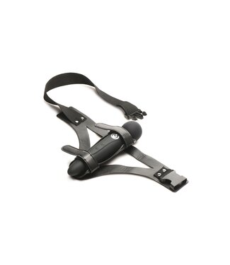 XR Brands XR Brands - Thunder Strap Wand Dij Harnas - Zwart