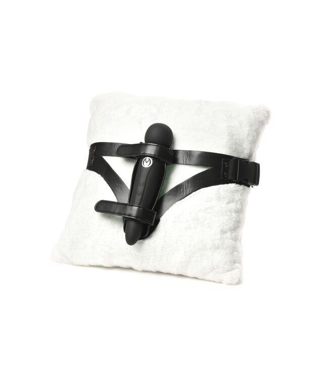 XR Brands XR Brands - Thunder Strap Wand Dij Harnas - Zwart