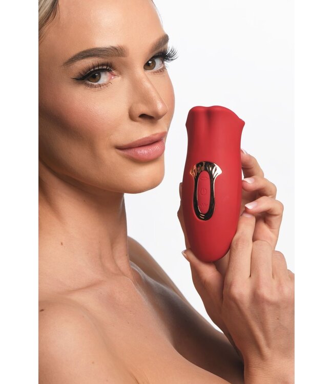 XR Brands Lickgasm - Kus Vibrerende Clitoris Stimulator - Rood