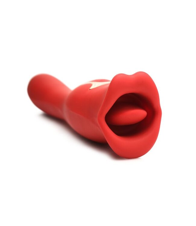 XR Brands Lickgasm Dubbelzijdige Kus Vibrator - Rood