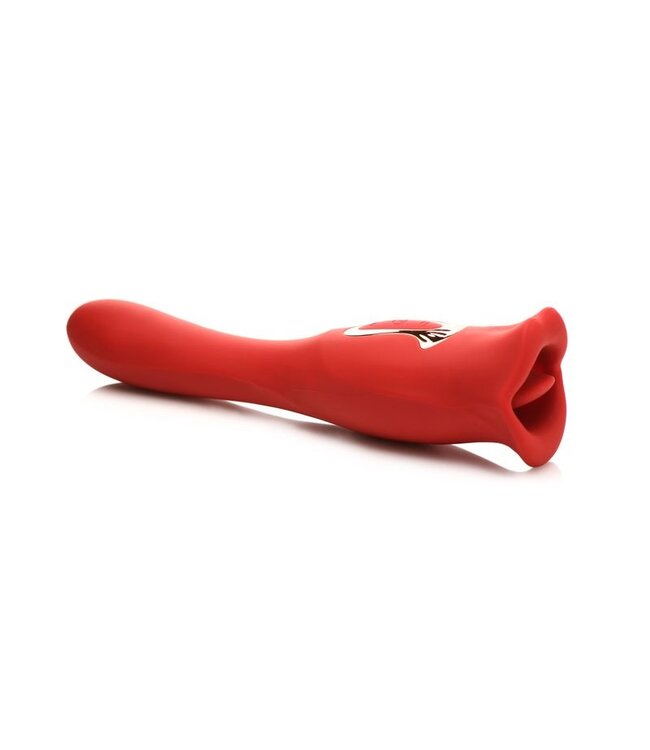 XR Brands Lickgasm Dubbelzijdige Kus Vibrator - Rood