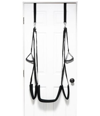 XR Brands Lover's Deur Schommel - Zwart