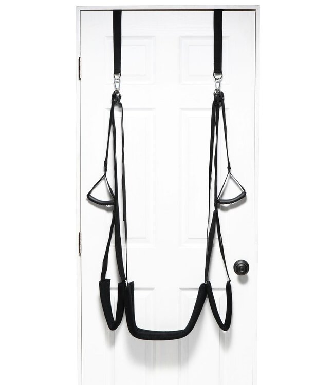 XR Brands Lover's Deur Schommel - Zwart