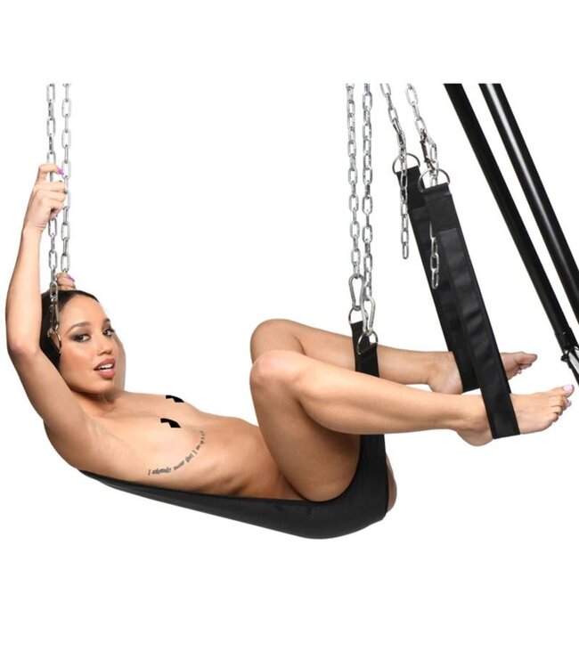 XR Brands Nylon Sling - Zwart