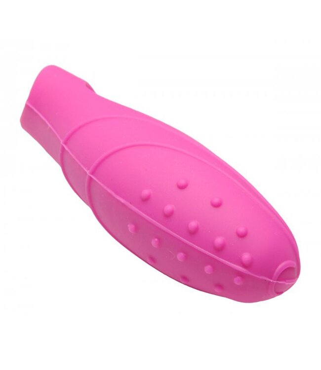 XR Brands Siliconen G-Spot Vinger Vibrator - Roze