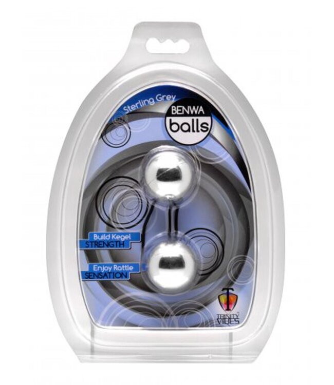 XR Brands Trinity Vibes - Sterling Grey Ben Wa Balletjes