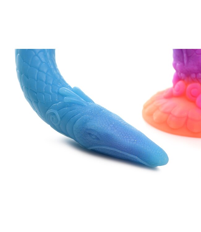 XR Brands Glow-in-the-Dark Dragon Siliconen Anaal Dildo