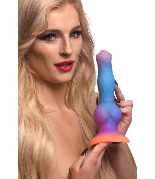 XR Brands Creature Cocks - Glow-in-the-dark Siliconen Alien Dildo