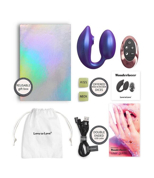 Rimba Love to Love - Wonderlover - Clitorisvibrator - Paars