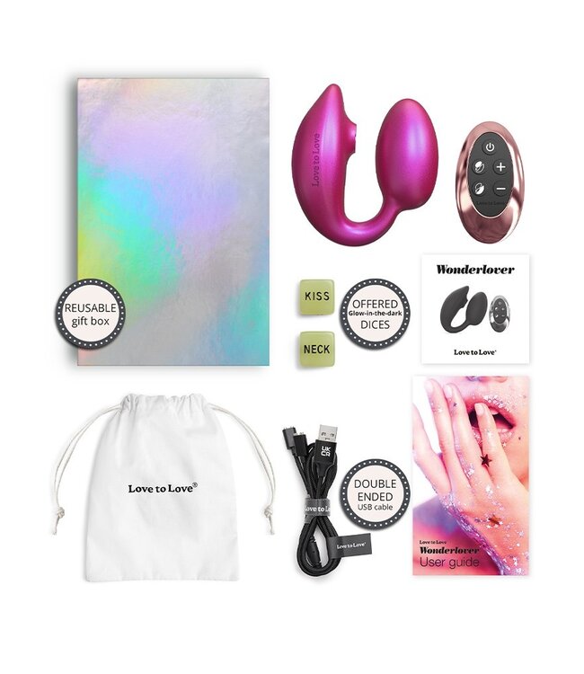 Rimba Love to Love - Wonderlover - Clitorisvibrator - Roze