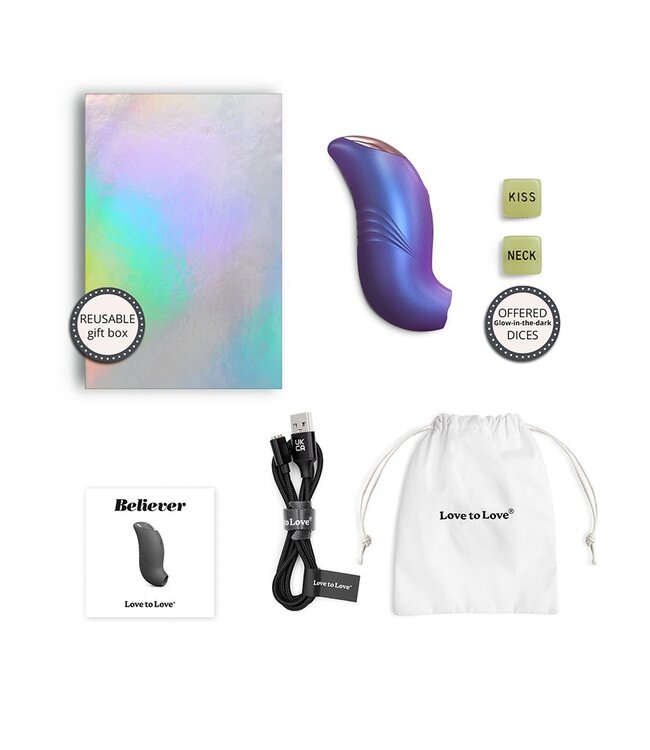 Rimba Love to Love - Believer - Clitorisvibrator - Paars