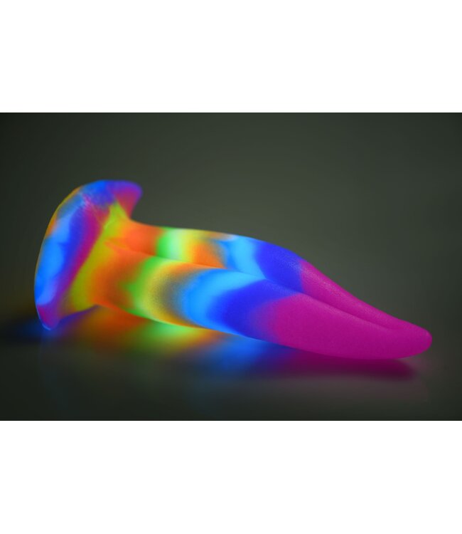 XR Brands Glow-in-the-dark Unicorn Tongue Dildo