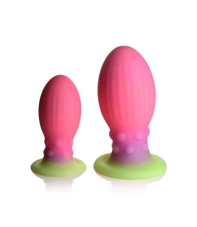 XR Brands Glow-In-The-Dark Siliconen Xeno Ei - XL