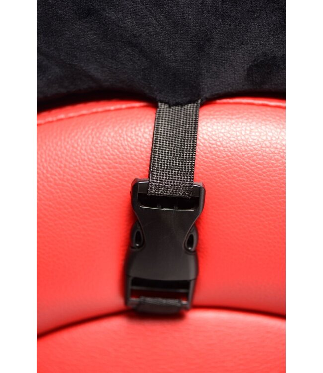 XR Brands Kinky Seks Sofa Met Boeien en Positie Kussens - Zwart/Rood