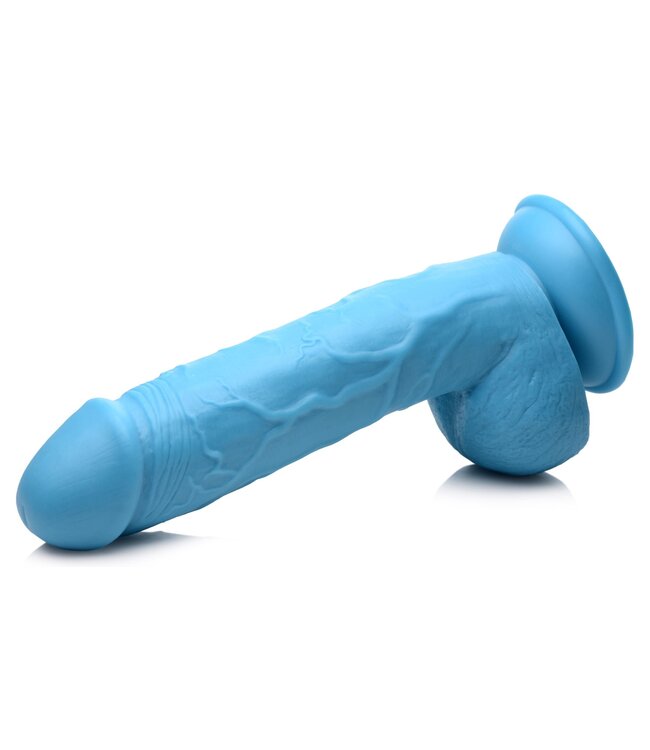 XR Brands Poppin Dildo 20 cm - Blauw
