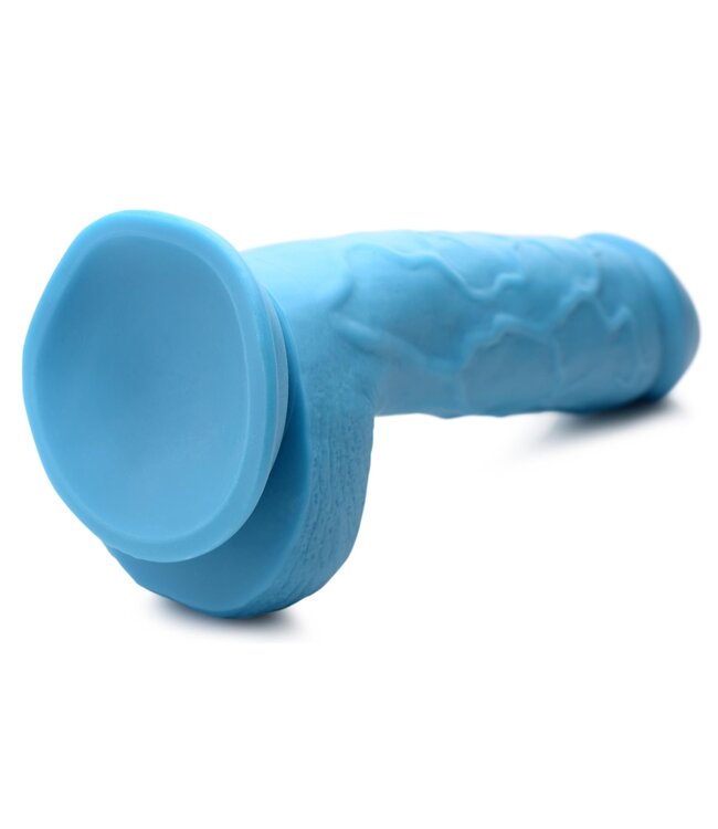 XR Brands Poppin Dildo 20 cm - Blauw