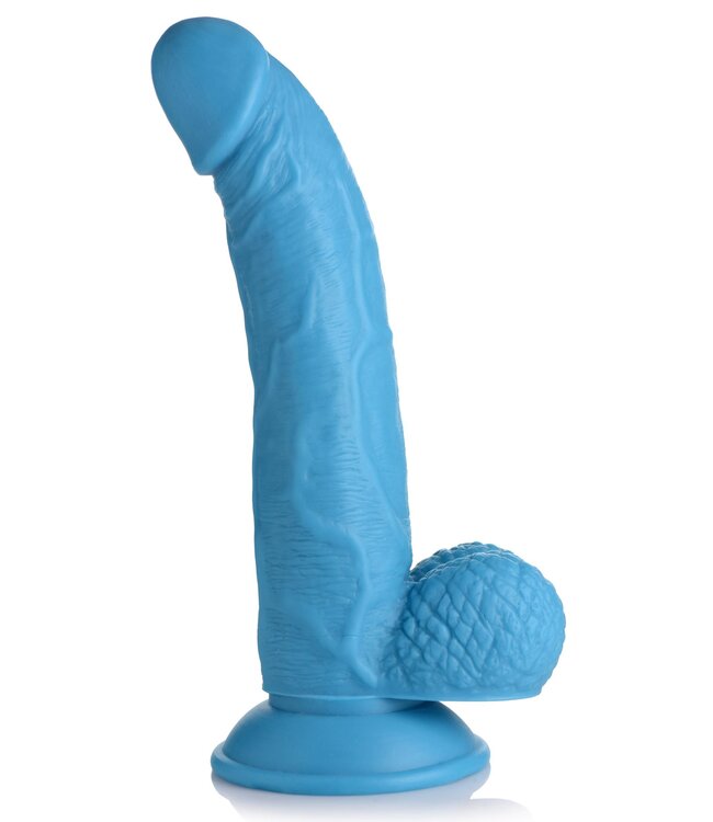 XR Brands Poppin Dildo 19 cm - Blauw