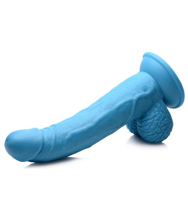 XR Brands Poppin Dildo 19 cm - Blauw
