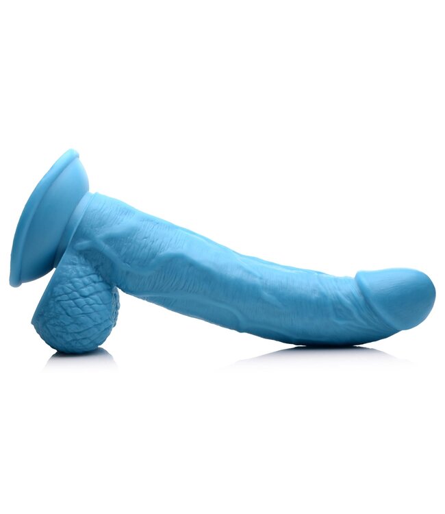 XR Brands Poppin Dildo 19 cm - Blauw