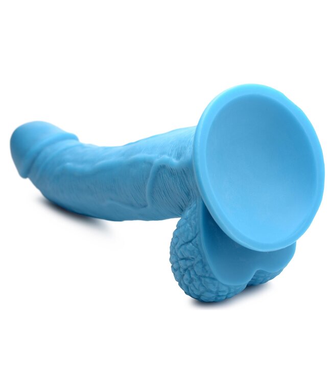 XR Brands Poppin Dildo 19 cm - Blauw