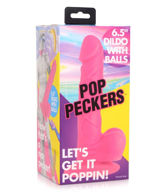 XR Brands Poppin Dildo 16,5 cm - Roze
