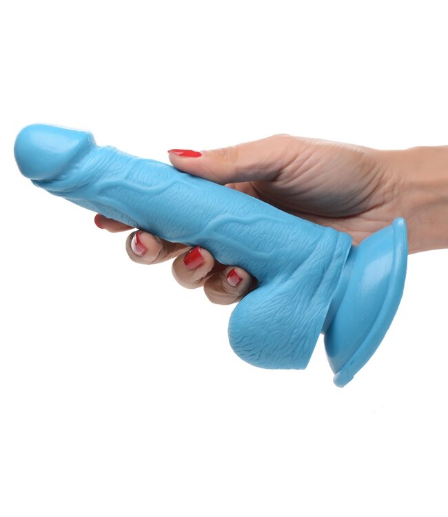 XR Brands Poppin Dildo 16,5 cm - Blauw
