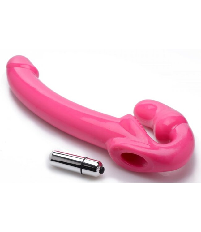 XR Brands Revolver Vibrerende Strapless Strap-On XXL - Roze