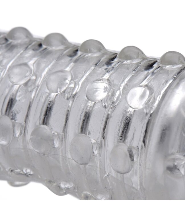 XR Brands Size Matters - Penis Verlengende Sleeve - Transparant